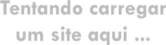 Tentando carregar o site